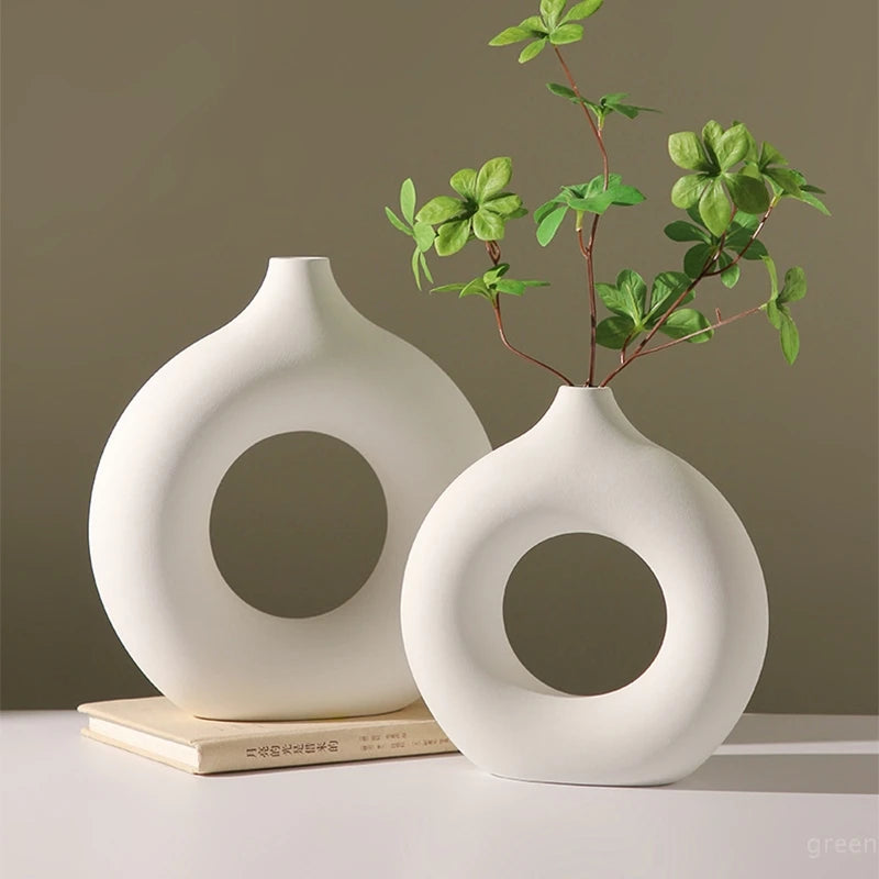 Ceramic Pure White Vase