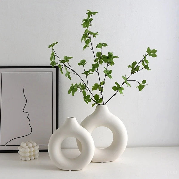 Ceramic Pure White Vase